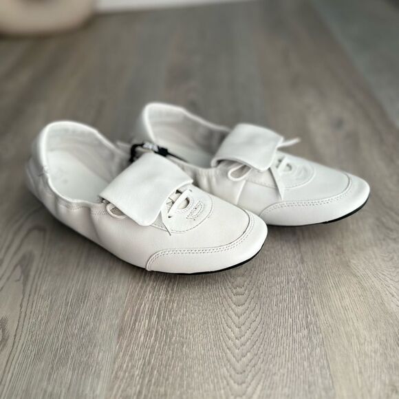 ZARA LACE-UP LOW HEEL LEATHER SHOES - Picture 10 of 16